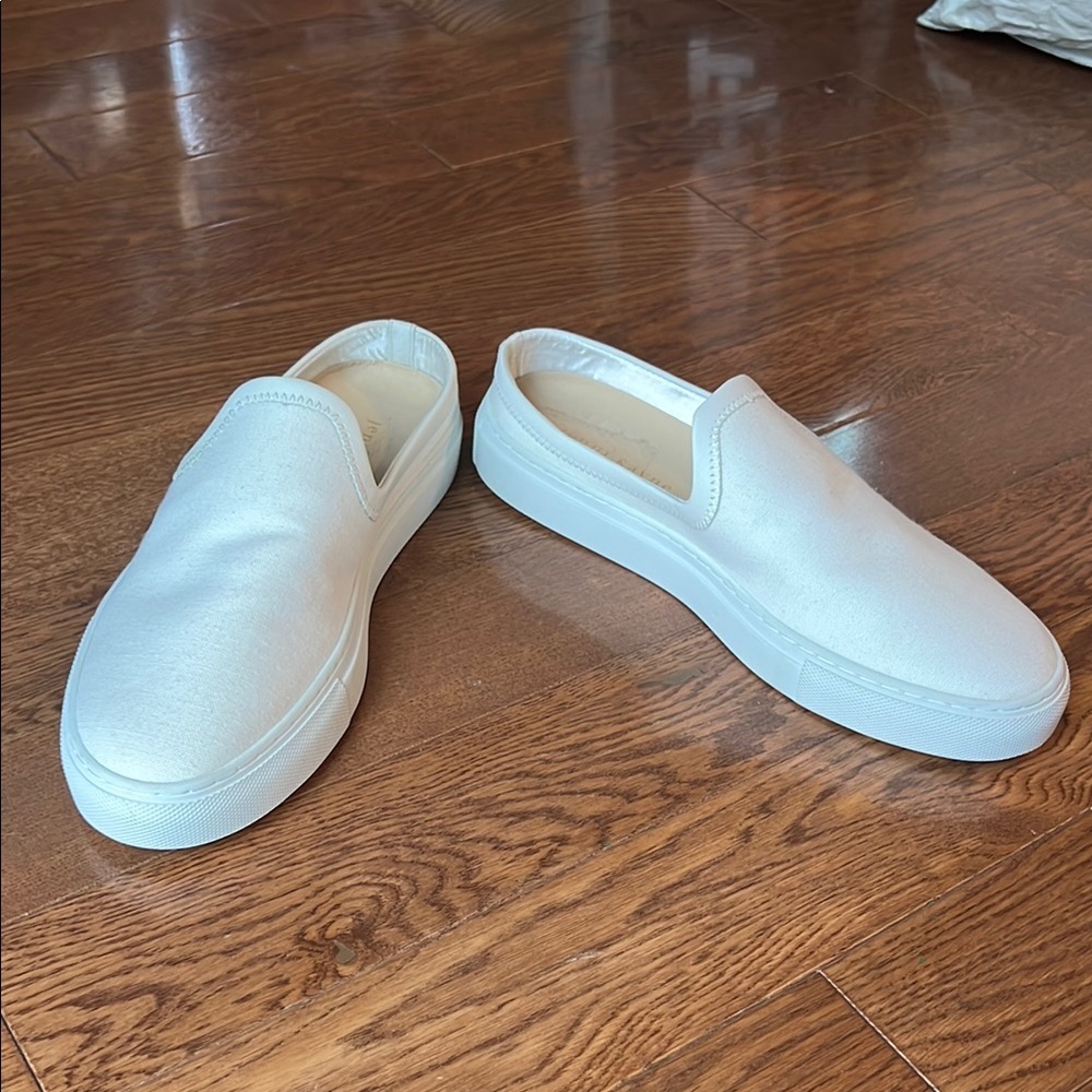 Jenni Kayne Cream Slip-On Shoes
